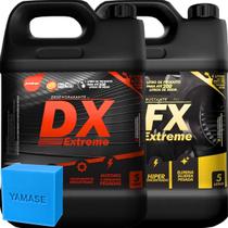 Kit Lavagem Pesada Desengraxante DX Extreme Desincrustante Ácido HFX Extreme Autolimpe 5L Kit Lavagem Pesada Desengraxante DX Extreme Desincrustante Ácido HFX Extreme Autolimpe 5L