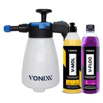 Kit lavagem pulverizador espuma v-floc v-mol vonixx Kit lavagem pulverizador espuma v-floc v-mol vonixx
