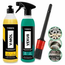 Kit Lavagem Shampo V-mol + Vexus + Pincel Vonixx