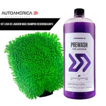 Kit Lavagem Shampoo Desengraxante 1,5L + Luva de Microfibra Kit Lavagem Shampoo Desengraxante 1,5L + Luva de Microfibra