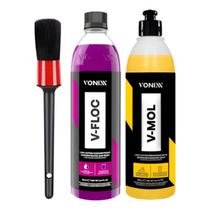 Kit Lavagem Vonixx V-floc V-mol E Pincel Kit Lavagem Vonixx V-floc V-mol E Pincel