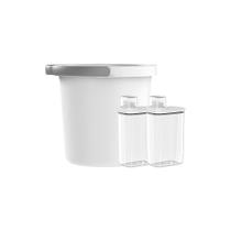 Kit Lavandeira Flow Com 02 Dispenser De Sabão 2,3 L Branco + 01 Balde 8,5 L Branco Ou Kit Lavandeira Flow Com 02 Dispenser De Sabão 2,3 L Branco + 01 Balde 8,5 L Branco Ou