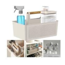 Kit Lavanderia 3 Peças Dispenser Borrifador Cesto Organizador Com Alça