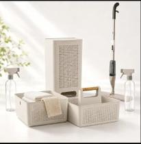 Kit Lavanderia Ou Flow 6 Peças Mop Spray Organizadores Kit Lavanderia Ou Flow 6 Peças Mop Spray Organizadores