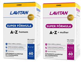 Kit Lavitan 5G Multivitamínico Homem + Mulher 60 Comp cada