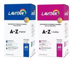 Kit Lavitan A-Z Casal / Homem E Mulher 60 Comp Cada Caixa