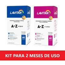 Kit Lavitan A-Z Casal Homem e Mulher com 60 comprimidos
