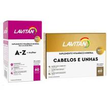 Kit Lavitan A-Z Mulher 60 cápsulas + 1 Lavitan Hair Cabelos e Unhas com Biotina 60 Cápsulas - CIMED