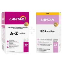 Kit lavitan a-z mulher 60comp + lavitan 50+ mulher 60comp