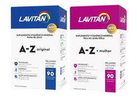 Kit Lavitan AZ Homem e Mulher 90 CP cada