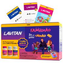 Kit Lavitan Cabelos e Unhas A-Z Mulher Vitamina Infantil Multivitaminico Familhão Cimed