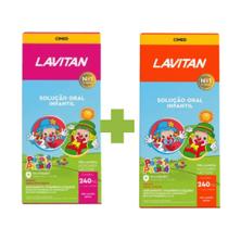 Kit Lavitan Kids Laranja +Tutti-Frutti 240ml - Cimed