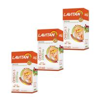 kit Lavitan Omega 3 Oleo Peixe oferta 1000mg c/3x60 coração