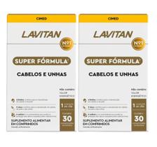 Kit Lavitan Super Fórmula Cabelos e Unhas Com 2 Caixas De 30 Comprimidos Revestidos Cada