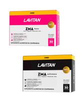 Kit Lavitan ZMAPerformance Feminino ZMA Performance Masculino 30 cápsulas cada CIMEDMA