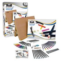 Kit Learn To Sketch & Draw Royal & Langnickel com 58 Unidades - Rset-lt102