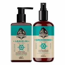 Kit Leave-in 120g e Grooming Cabelo Calico Jack Don Alcides