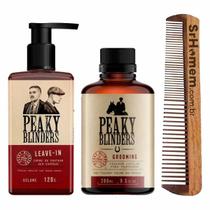 Kit Leave-In 120Ml E Grooming Peaky Pente Duplo Don Alcides