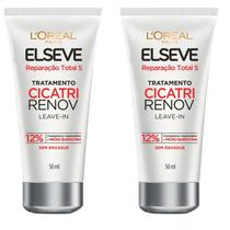 Kit Leave In Cicatri Renov Reparação Total Elseve Tratamento