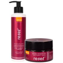 Kit Leave-in e Máscara Reconstrutora Yenzah Reset7 2x250ml