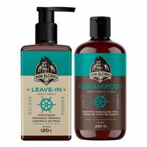 Kit Leave-in e Shampoo Para Cabelo Calico Jack Don Alcides