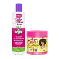 Kit Leave-In + Mix Gelatina Tenho Cachos Poderosa Kit Leave-In + Mix Gelatina Tenho Cachos Poderosa