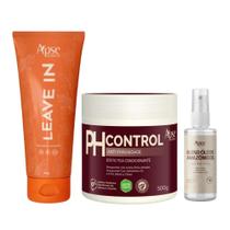 Kit Leave In, PH Control Acidificante e Blend de Óleos Apse