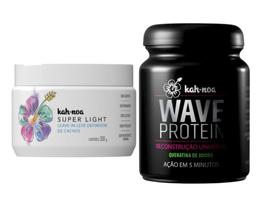 Kit Leave In Super Light e Wave Protein Reconstrução Kah-Noa Kit Leave In Super Light e Wave Protein Reconstrução Kah-Noa