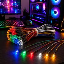 Kit LED Alto Brilho Colorido Para Customização Automotiva Maquetes E Eventos