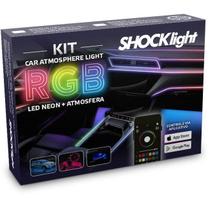 Kit Led Atmosfera Nano Rgb Painel Neon 14X1 12V Shocklight