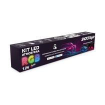 Kit Led Atmosfera Rgb 4x12 Iluminação Shocklight Neon Carro