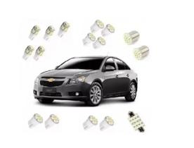 Kit Led Chevrolet Gm Cruze Teto Placa Ré Pingo Mala Luva