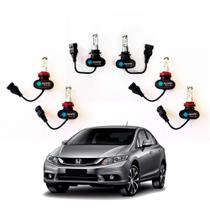 Kit Led Civic G9 Farol Baixo Alto Neblina kit Premium