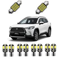 Kit Led Corolla Cross Led Internos T10 Branco Branco-frio