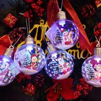Kit Led Decoracao Enfeite de Natal Arvore Globo De Neve