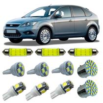 Kit Led Externo Interno Ford Focus 2009 A 2013 Teto Placa Ré