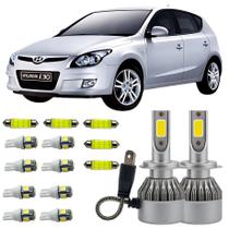 Kit Led Farol Baixo H7 Hyundai I30 Ré Teto Placa Farolete