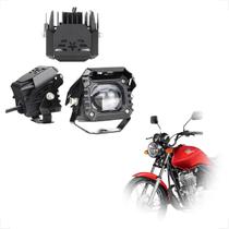 Kit Led Farol de Milha Auxiliar F011 CG 125 FAN 2005 2006 2007 2008 2009 2010 2011 2012 2013