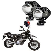 Kit Led Farol de Milha Moto Kawasaki D Tracker X 250CC 2010 2011 2012 2013 2014 2015 até 2022 U5