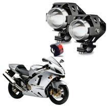 Kit Led Farol de Milha Moto Kawasaki Ninja ZX 12R 1200CC 2005 2006 2007 2008 2009 2010 até 2022 U5