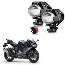 Kit Led Farol de Milha Moto Kawasaki Ninja ZX 6R 600CC 1995 1996 1997 1998 1999 2000 2001 2002 2003 até 2022 U5