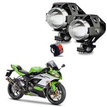 Kit Led Farol de Milha Moto Kawasaki Ninja ZX 6R 636CC 2005 2006 2007 2008 2009 2010 2011 2012 2013 até 2022 U5