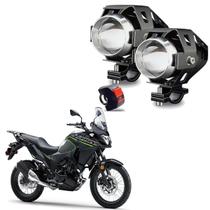 Kit Led Farol de Milha Moto Kawasaki Versys 300 2017 2018 2019 2020 2021 2022 U5 - Series U