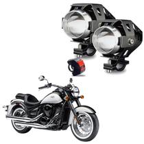 Kit Led Farol de Milha Moto Kawasaki Vulcan VN 900 2007 2008 2009 2010 2011 2012 2013 2014 2015 2016 até 2022 U5