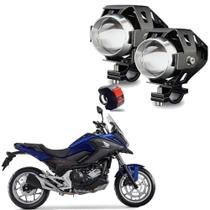 Kit Led Farol de Milha U5 Mini para Moto Honda NC 750X 2019 2020 2021 2022