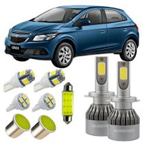 Kit Led Farol Milha H27 GM Onix 13/18 Teto Placa Ré Farolete