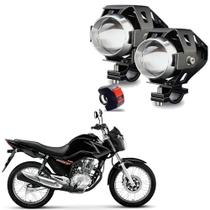 Kit Led Farol Milha Moto Honda CG 150 START 2015 U5 Kit Led Farol Milha Moto Honda CG 150 START 2015 U5
