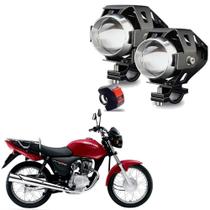 Kit Led Farol Milha Moto Honda CG 150 TITAN KS 2004 2005 2006 2007 2008 2009 U5