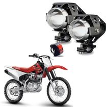 Kit Led Farol Milha Moto Honda CRF 150F 2012 2013 U5 Kit Led Farol Milha Moto Honda CRF 150F 2012 2013 U5