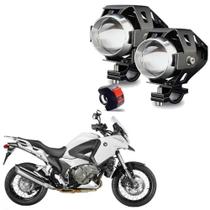 Kit Led Farol Milha Moto Honda VFR 1200X 2012 2013 U5 Kit Led Farol Milha Moto Honda VFR 1200X 2012 2013 U5
